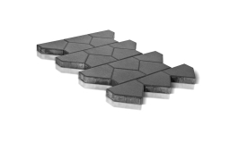 Плитка тротуарная BRAER Тиара серый, 283*200*60 мм