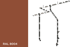 Водосточная система KROP STAL 150/100 RAL 8004