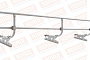 Кровельное ограждение Borge для фальцевой кровли оцинкованное RAL 7004, 300*60 см