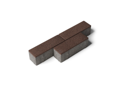 Плитка тротуарная Паркет Б.4.П.6 гранит коричневый, 180*60*60 мм