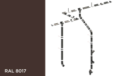 Водосточная система KROP PVC 75/63 RAL 8017