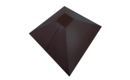 Колпак на столб Под фонарь Grand Line, 0,5 GreenCoat Pural BT Matt, RR 23, 390*390 мм
