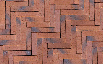 Клинкерная брусчатка Westerwaelder Klinker WK103RBL Design Rot blau PK, 240*52*50 мм