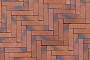 Клинкерная брусчатка Westerwaelder Klinker WK103RBL Design Rot blau PK, 240*52*50 мм