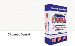 Цветной кладочный раствор Perel NL 5101 супер-белый зимний, 25 кг