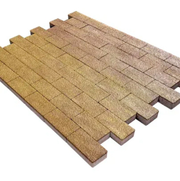 Плитка тротуарная SteinRus Прямоугольник А.6.П.4, Native, ColorMix Брайс, 200*100*40 мм