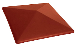 Клинкерный заборный оголовок King Klinker 06 Note of cinnamon, 400*400*90 мм