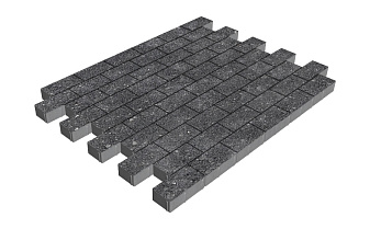 Плитка тротуарная SteinRus Прямоугольник Б.6.П.6, Backwash, Габбро, 200*100*60 мм