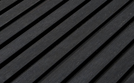 Реечная фасадная панель из ДПК CM Wall Black wood (Черное дерево), 4000*219*26 мм
