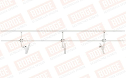 Кровельное ограждение Borge для черепичной кровли оцинкованное RAL 9003, 300*60 см