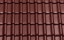 Керамическая черепица рядовая TONDACH Samba 11 (Sensaton 11), Red glazed