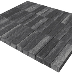Плитка тротуарная BRAER Ригель 2.0 Color Mix Ночь 320*80*60 мм