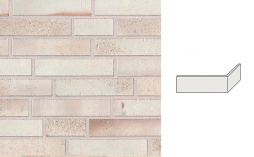 Клинкерная плитка угловая Stroeher Wasserbrand, Brick 60 670 sandweiss 240*50*52*12 мм