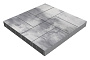 Плитка тротуарная SteinRus Грас, гладкая, Монохром, 400*200*80 мм