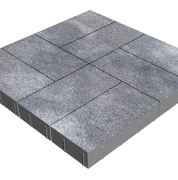 Плитка тротуарная SteinRus Грас Б.4.П.8, Backwash, Ладога, 400*200*80 мм