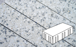 Плитка тротуарная Готика, Granite FINERRO, Скада без фаски В3.П.10, Грис Парга, 225*150*100 мм