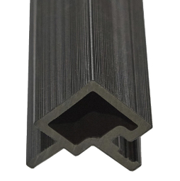 Угловой профиль реечной фасадной панели CM Волл (CM Wall) Черное дерево (Black wood), 3000*56*49 мм