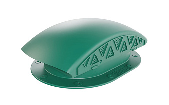 Вентилятор подкровельный Viotto для готовой мягкой и фальцевой кровли, RAL 6005 зеленый