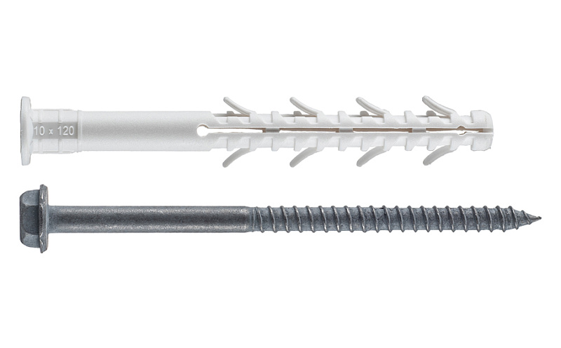 Фасадный дюбель TSX-500F TECH-KREP, 10*120 мм, 200 шт/уп