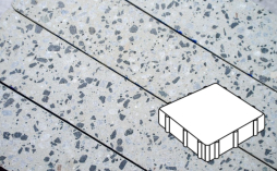 Плитка тротуарная Готика, City Granite FINO, Квадрат В.3.К.10, Грис Парга, 300*300*100 мм