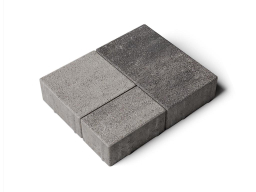 Плитка тротуарная Старый город Б.1.Фсм.6 колормикс гладкий туман, комплект 3 шт, толщина 60 мм