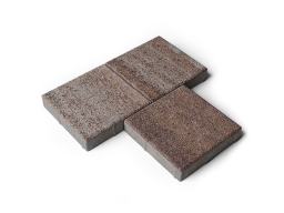 Плитка тротуарная Квадрат А.2.К.4 листопад гранит хаски, 200*200*40 мм 