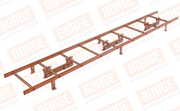 Лестница кровельная Borge для фальцевой кровли оцинкованная RAL 8004, 2,7 м