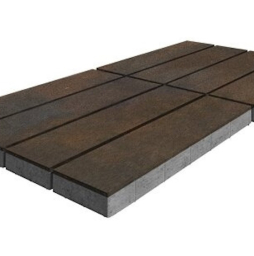 Плитка тротуарная SteinRus Гранада Б.7.П.8, Native, ColorMix Штайнрус, 600*200*80 мм