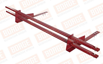 Снегозадержатель трубчатый Borge для гибкой черепицы оцинкованный RAL 3003, 1,5 м