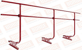 Кровельное ограждение Borge для фальцевой кровли оцинкованное RAL 3003, 300*90 см