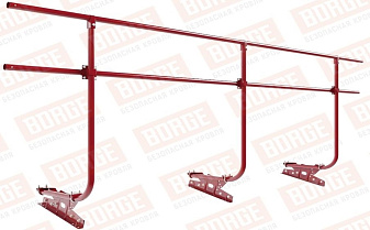 Кровельное ограждение Borge для фальцевой кровли оцинкованное RAL 3003, 300*90 см