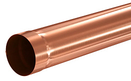 Труба водосточная Aquasystem, медь, для системы D 125/90, 1 м