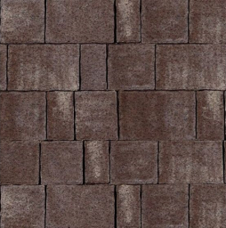 Плитка тротуарная SteinRus Старый город Б.2.Фсм.6, Native, ColorMix Браун, толщина 60 мм