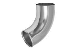 Отвод трубы Aquasystem оцинкованная сталь для системы D 125/90