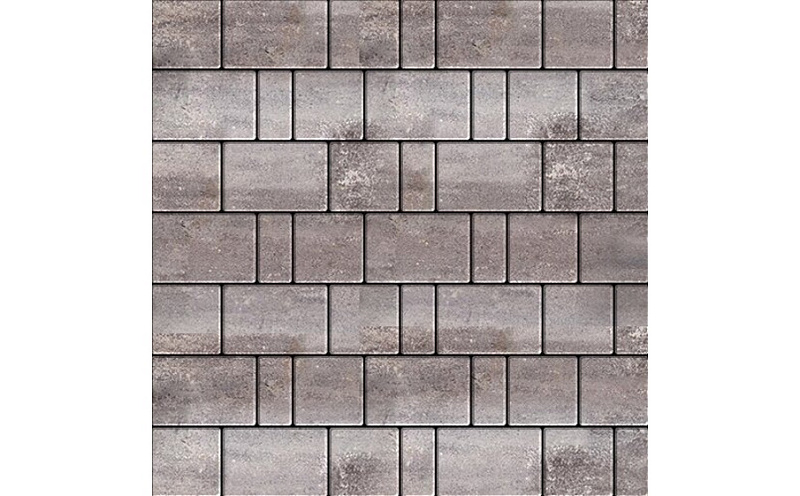 Плитка тротуарная SteinRus Bergamo А.6.Псм.4 гладкая, Colormix Умбра, толщина 40 мм
