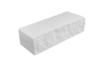 Кирпич гиперпрессованный Акварид, Дикий камень (ложок), Белый, полнотелый, 250*100*88 мм
