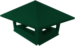 Дымник на трубу Grand Line 520*390 мм Satin Matt RAL 6005