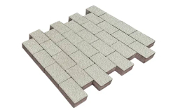 Плитка тротуарная SteinRus, Бельпассо Медио Б.10(Б).П.8, Native, белый, 225*150*80 мм