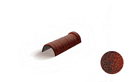 Конек полукруглый Metrotile, Red black