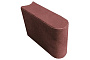 Шарнирный бордюр SteinRus, БРШ 25.20.8R, гладкая, полный прокрас, красный, 250*200*80 мм