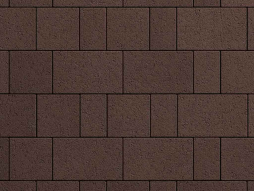 Плитка тротуарная Старый город Б.1.Фсм.8 гранит коричневый, комплект 3 шт, толщина 80 мм