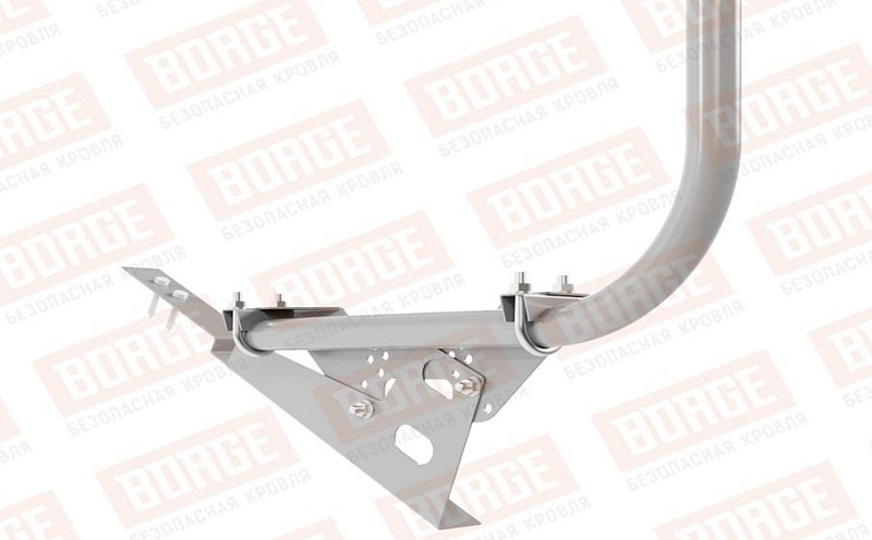 Кровельное ограждение Borge для черепичной кровли оцинкованное RAL 7004, 300*120 см
