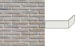 Декоративный кирпич White Hills Остия брик Design угловой элемент цвет 384-10