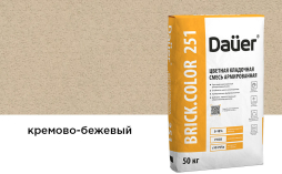 Цветная кладочная смесь Dauer BRICK.COLOR 251 кремово-бежевый, 50 кг