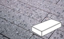 Плитка тротуарная Готика, City Granite FINERRO, Картано Б.3.П.6, Галенит, 300*150*60 мм