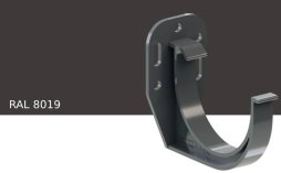 Кронштейн желоба KROP PVC для системы D 75/63 мм, RAL 8019