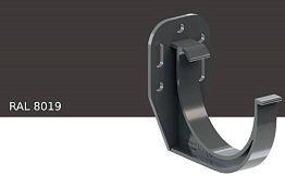 Кронштейн желоба KROP PVC для системы D 75/63 мм, RAL 8019