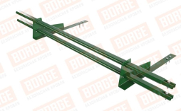 Снегозадержатель трубчатый Borge для гибкой черепицы оцинкованный RAL 6002, 1,5 м