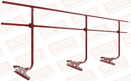 Кровельное ограждение Borge для фальцевой кровли оцинкованное RAL 3011, 300*90 см