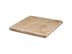 Клинкерная угловая ступень с капиносом Paradyz Ilario, Beige, 330*330*11 мм